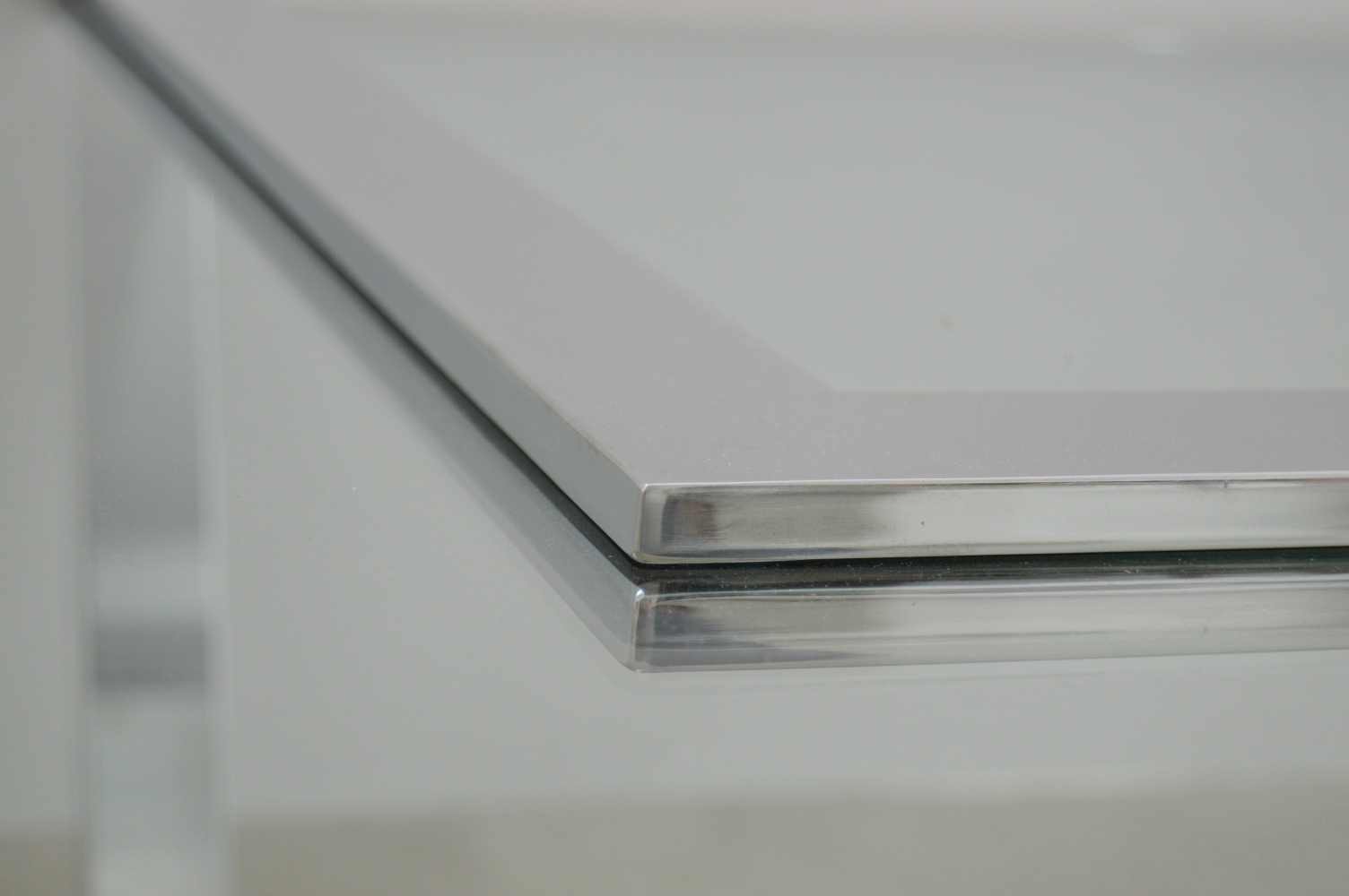 Mid Century Modern DIA Milo Baughman Glass-Topped Cocktail Table