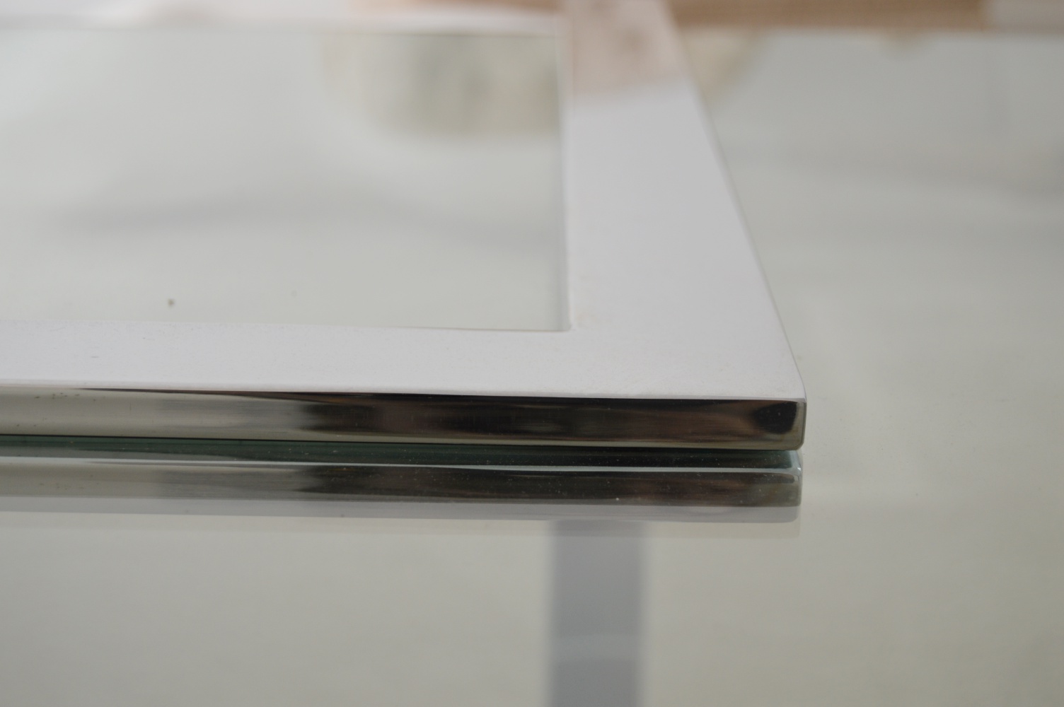 Mid Century Modern DIA Milo Baughman Glass-Topped Cocktail Table