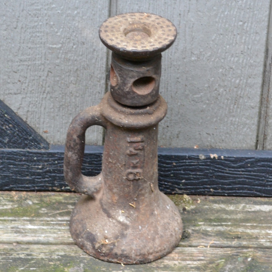 Antique Cast Iron Screw Jack