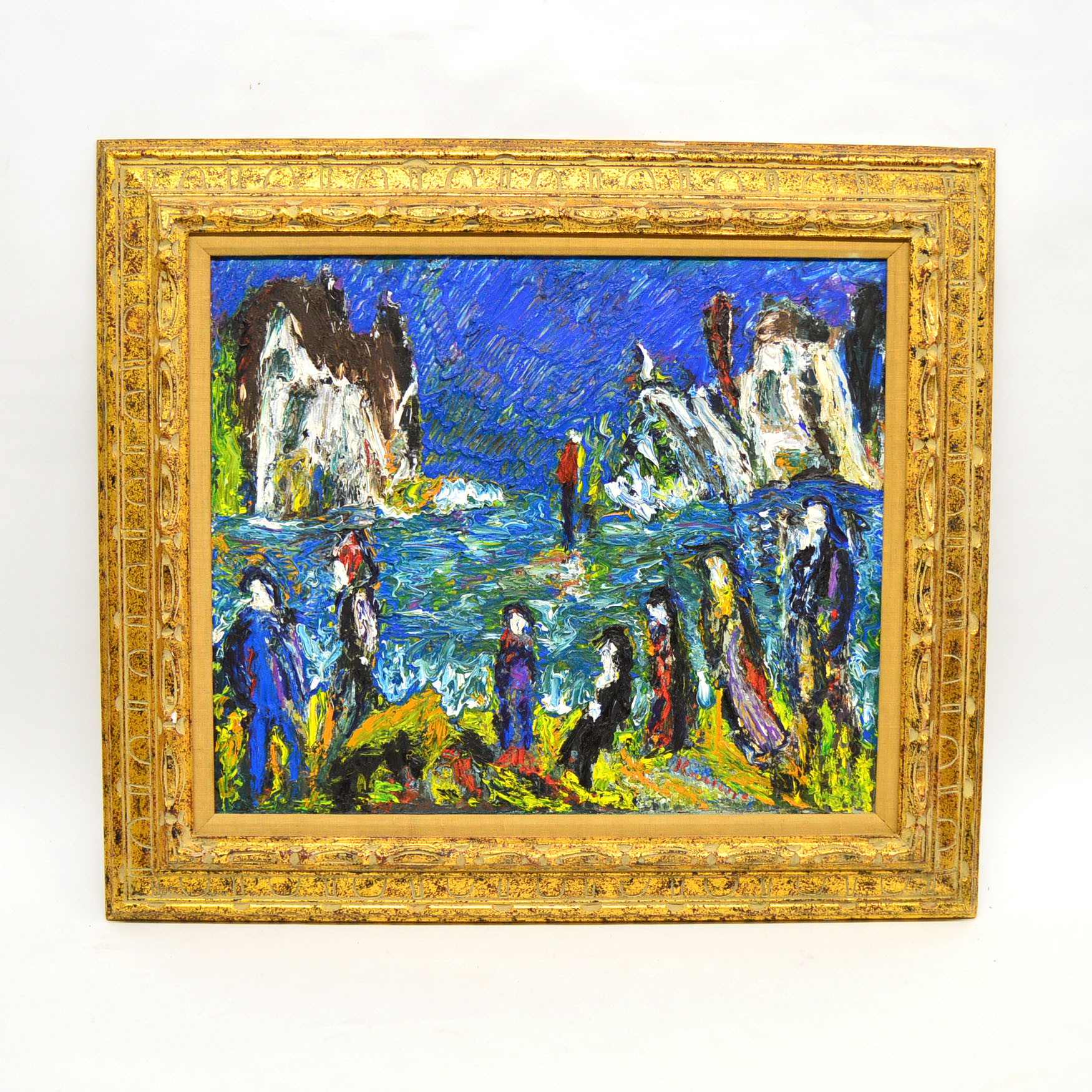 Framed Michel Kouliche Oil On Canvas