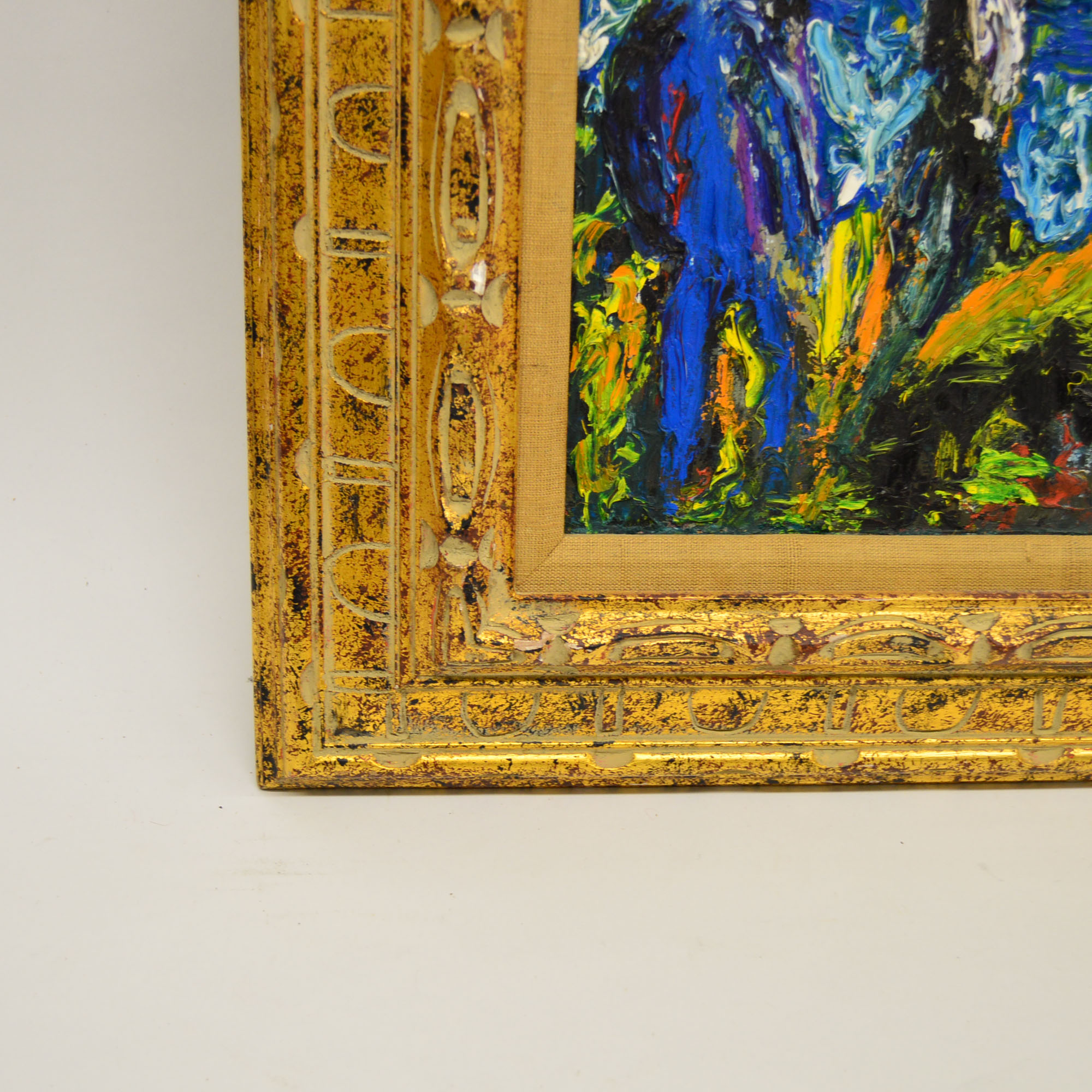 Framed Michel Kouliche Oil On Canvas