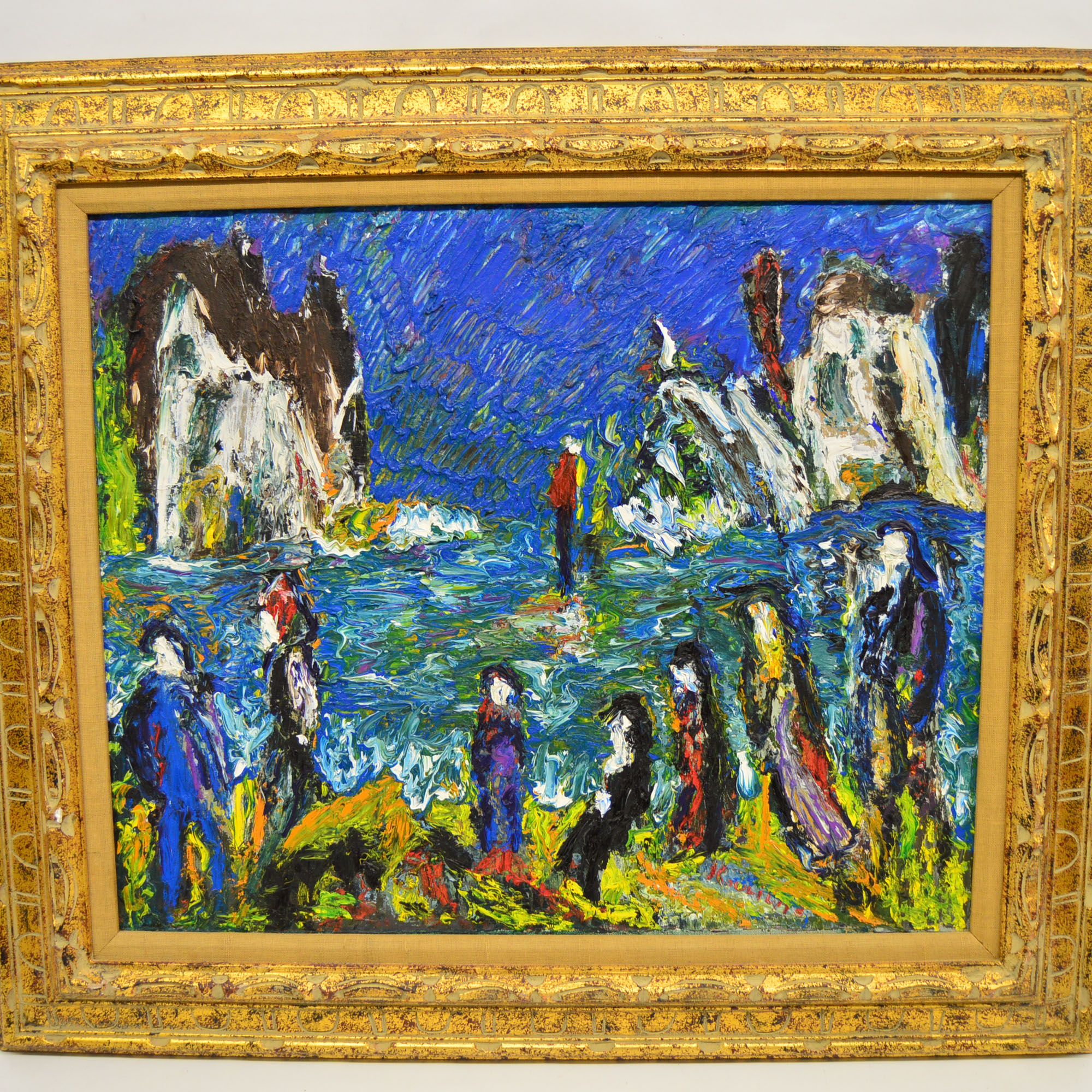 Framed Michel Kouliche Oil On Canvas