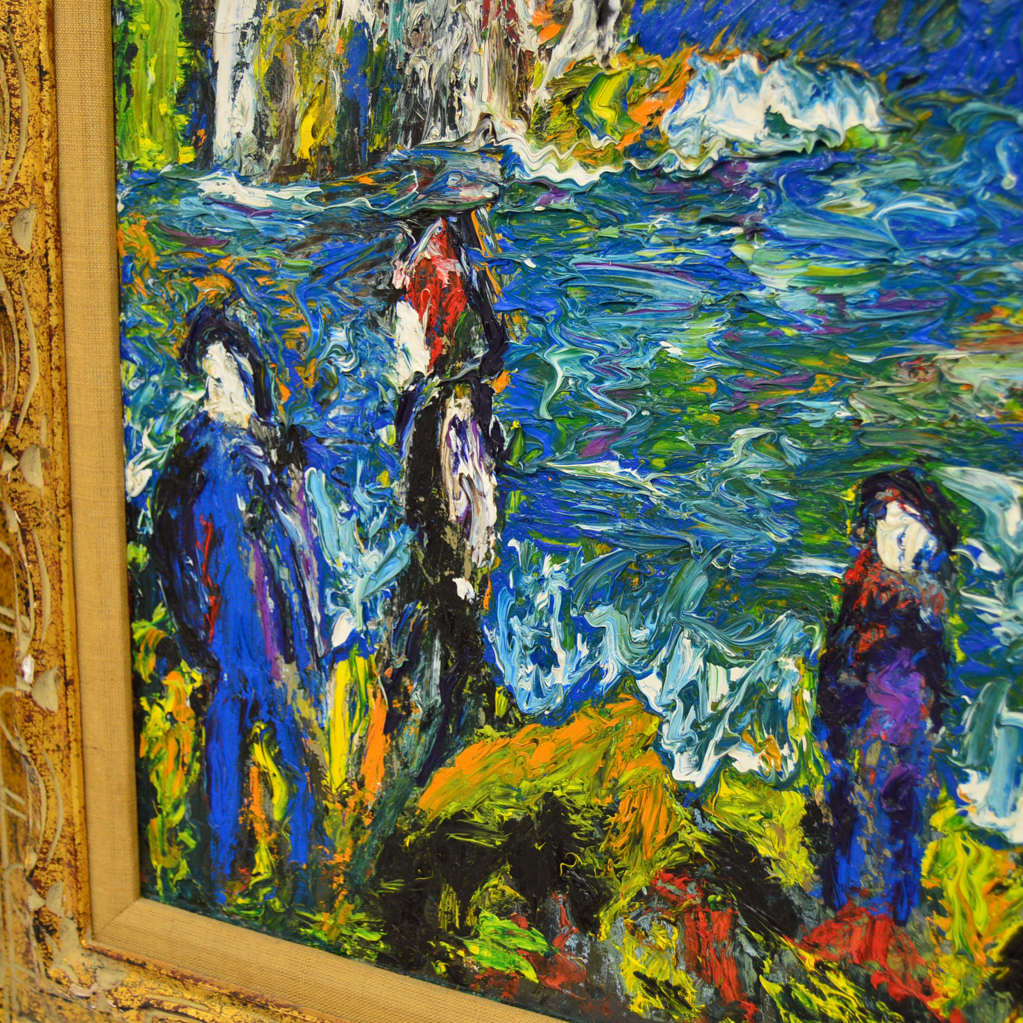 Framed Michel Kouliche Oil On Canvas