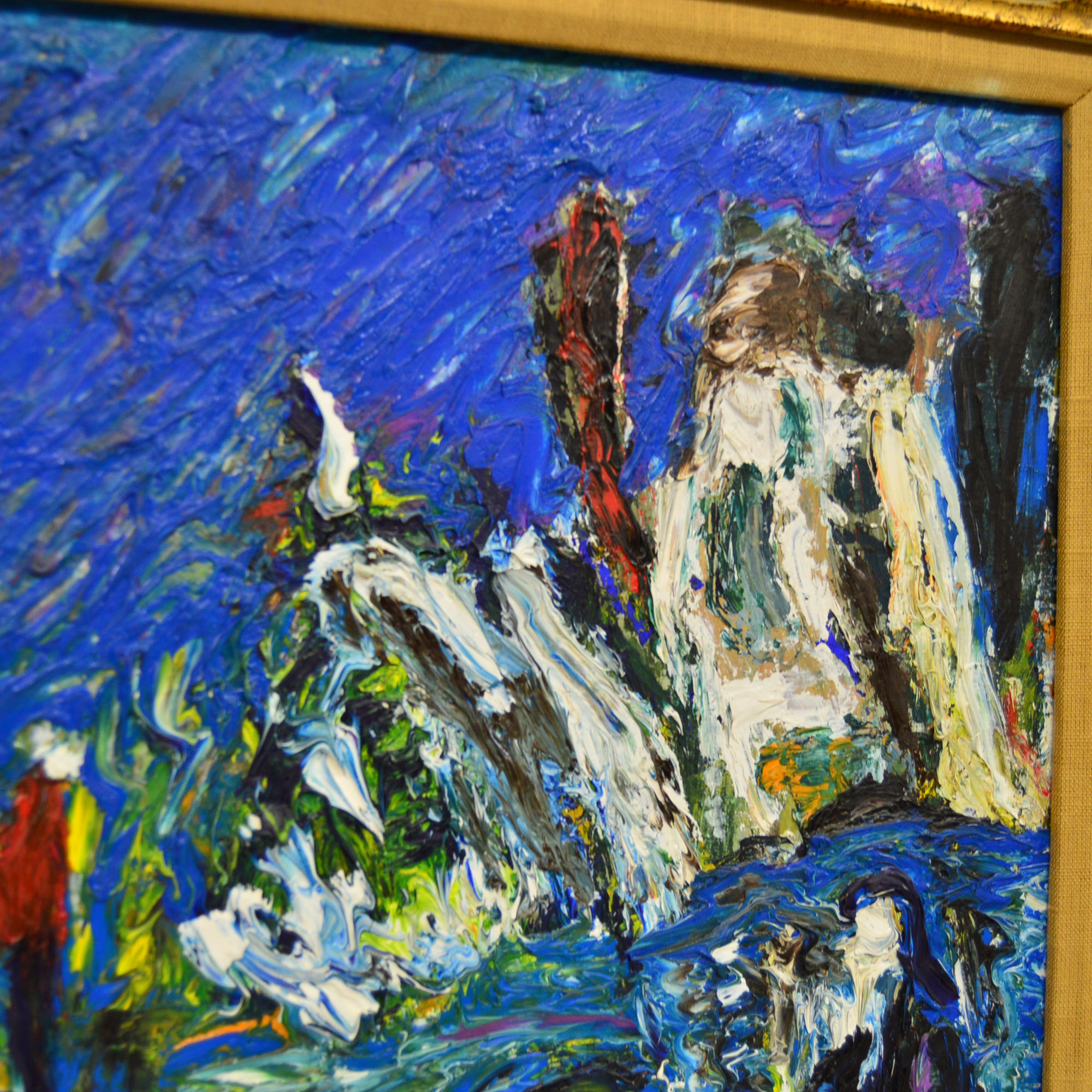 Framed Michel Kouliche Oil On Canvas