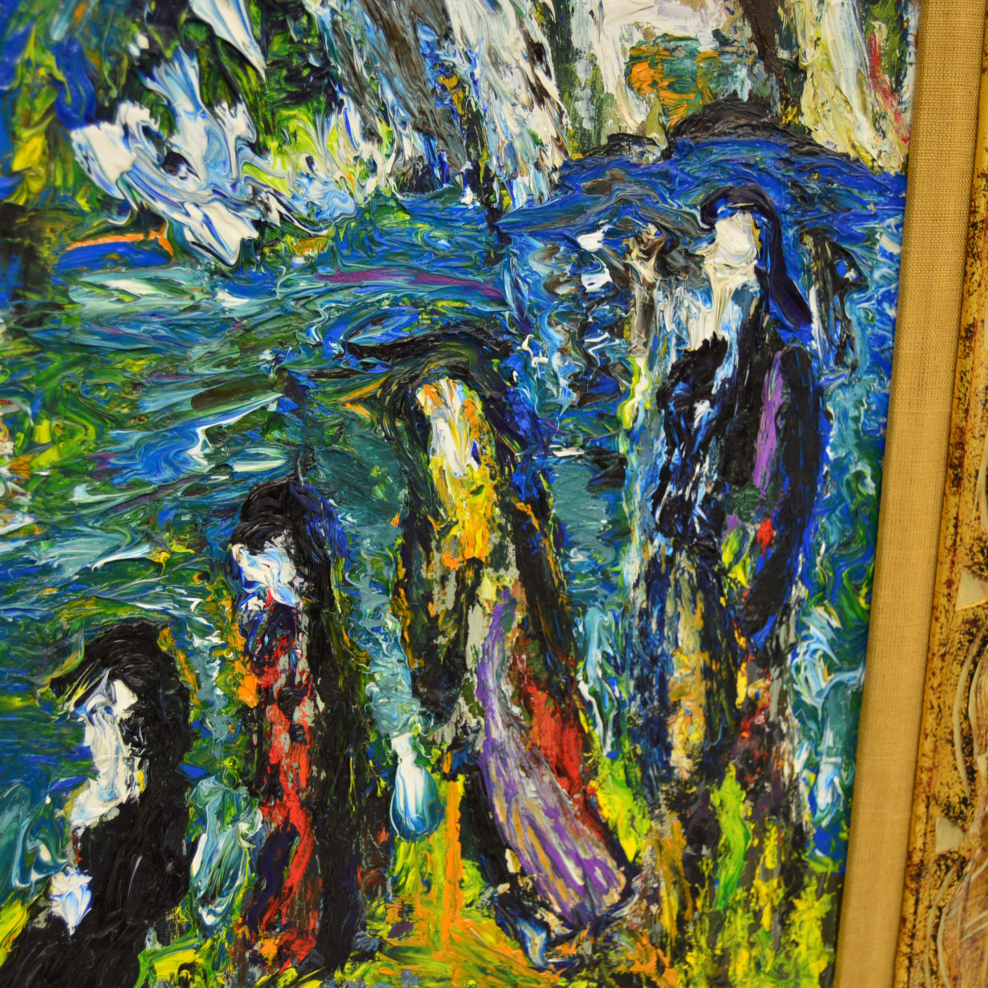 Framed Michel Kouliche Oil On Canvas