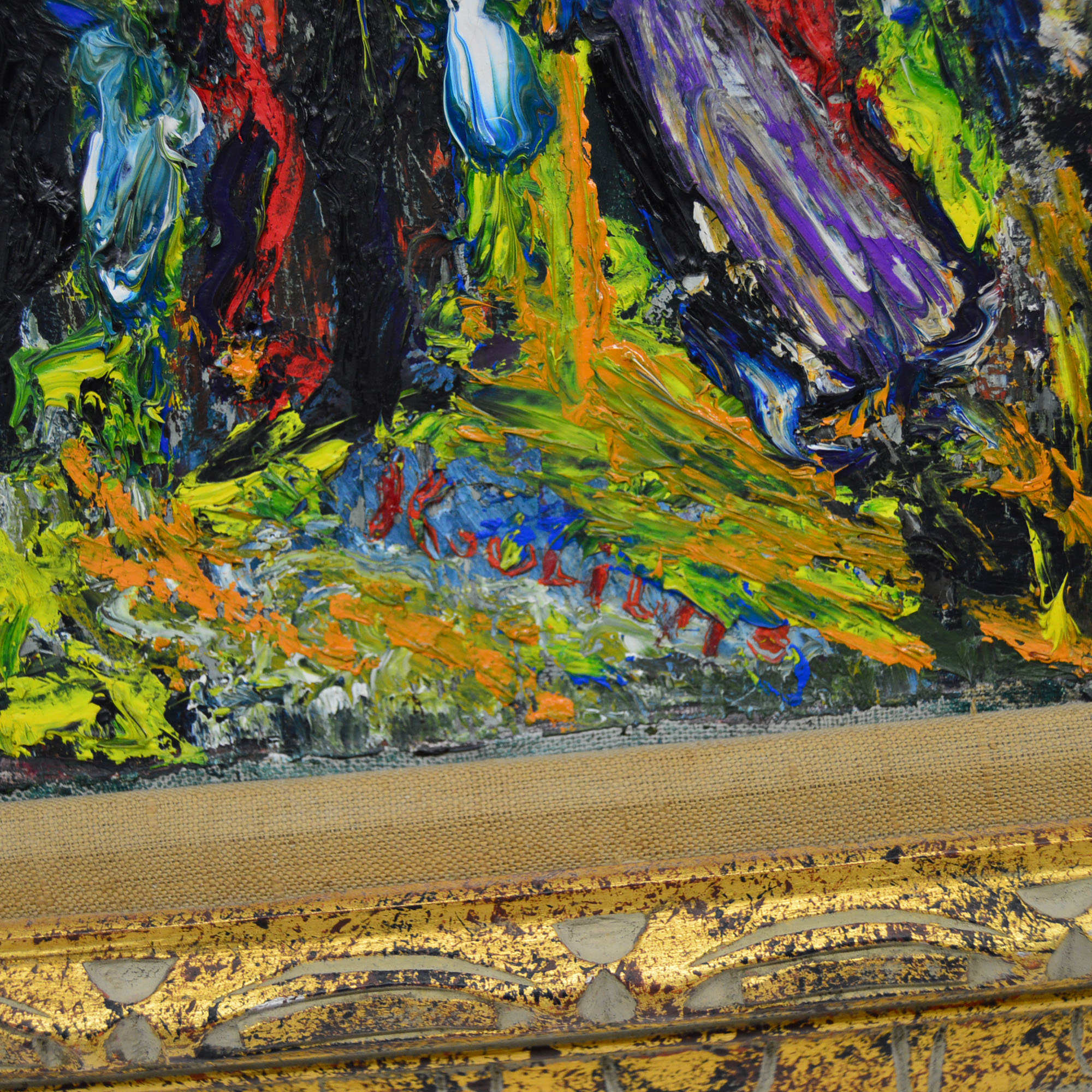 Framed Michel Kouliche Oil On Canvas