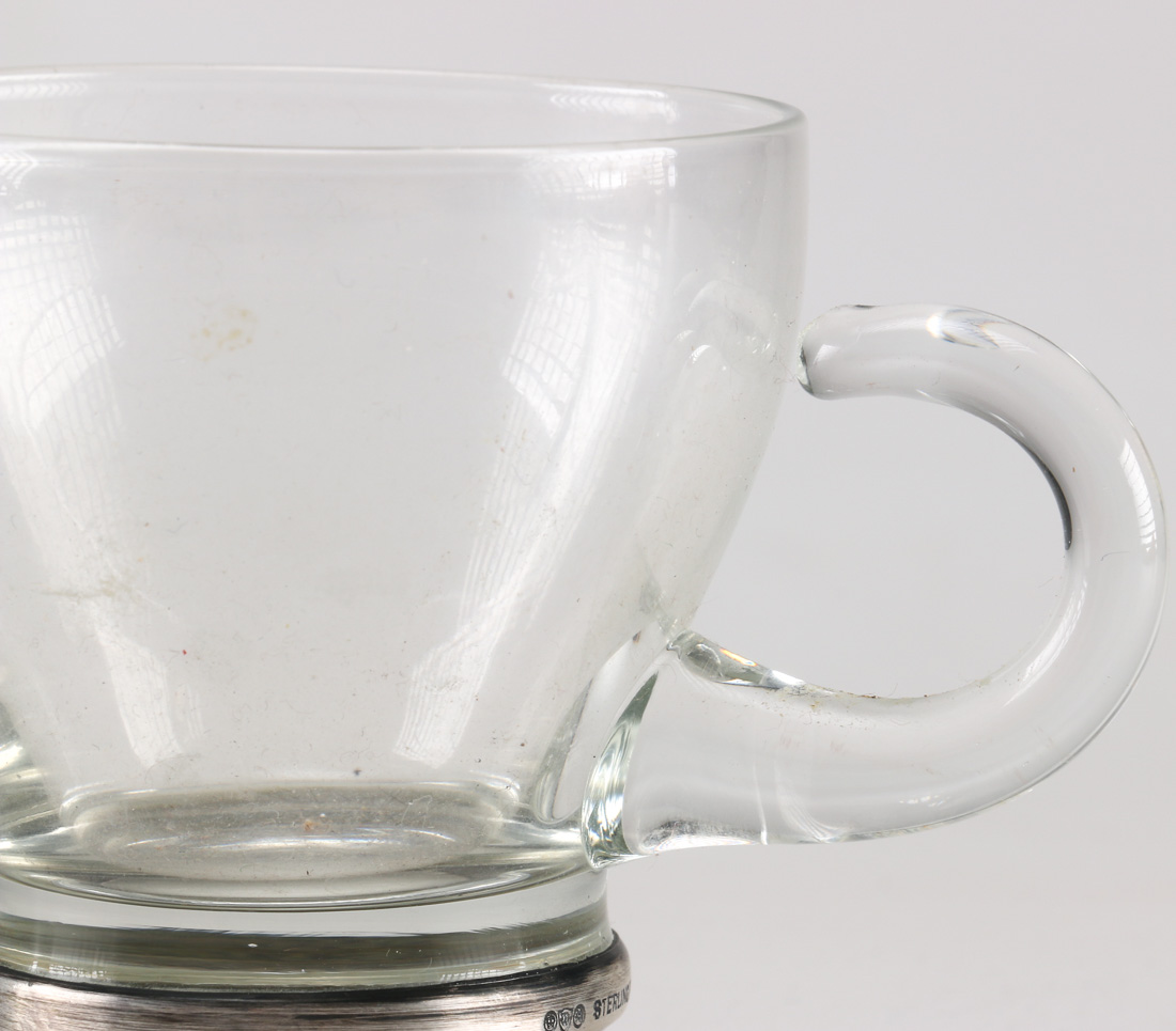 Watson Company Sterling and Glass Creamer