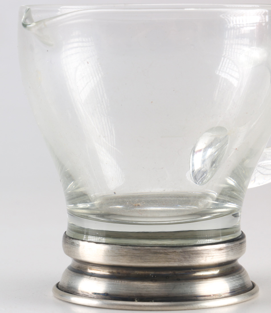 Watson Company Sterling and Glass Creamer