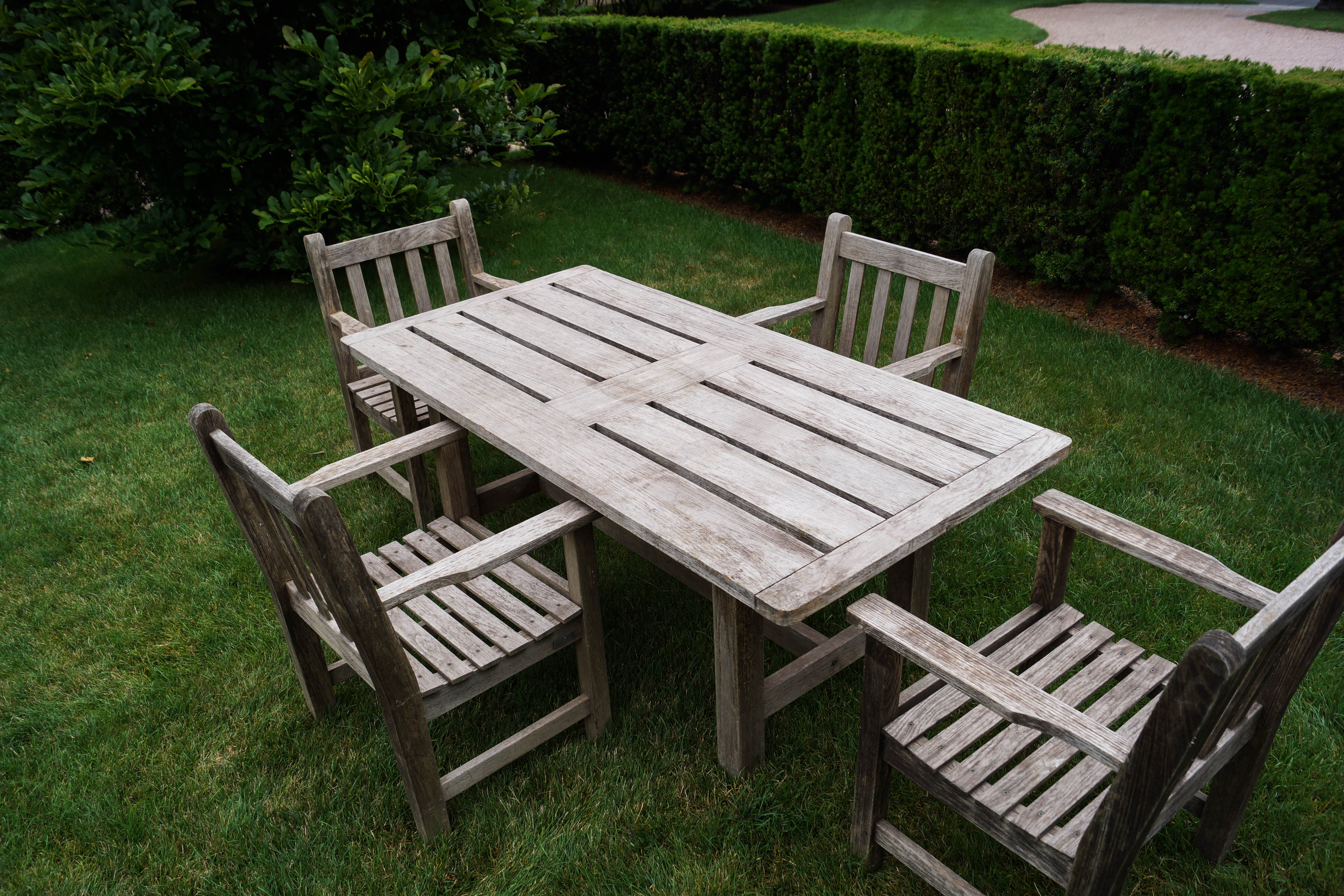 Charles Verey Collection Teak Outdoor Table and Chairs