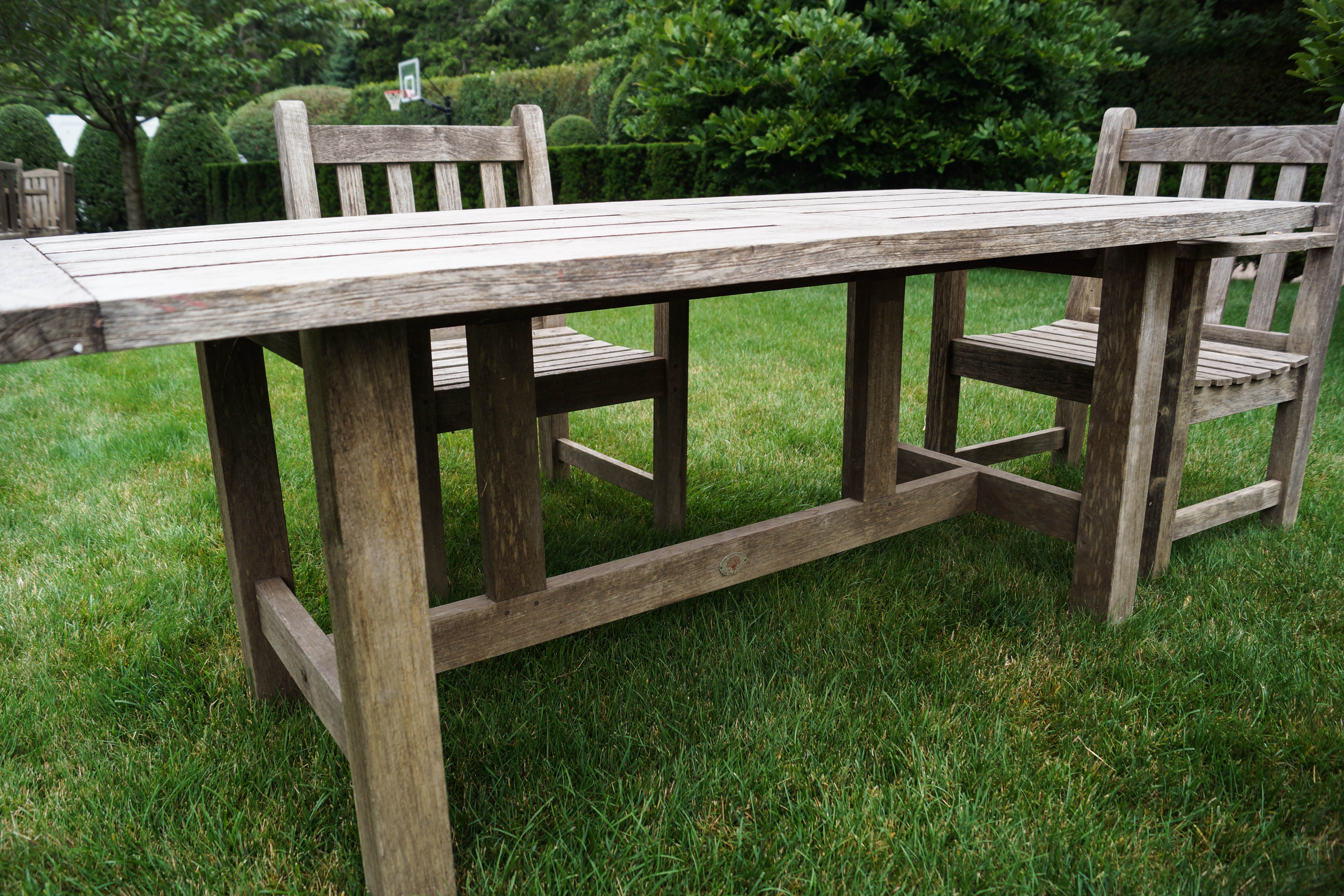 Charles Verey Collection Teak Outdoor Table and Chairs