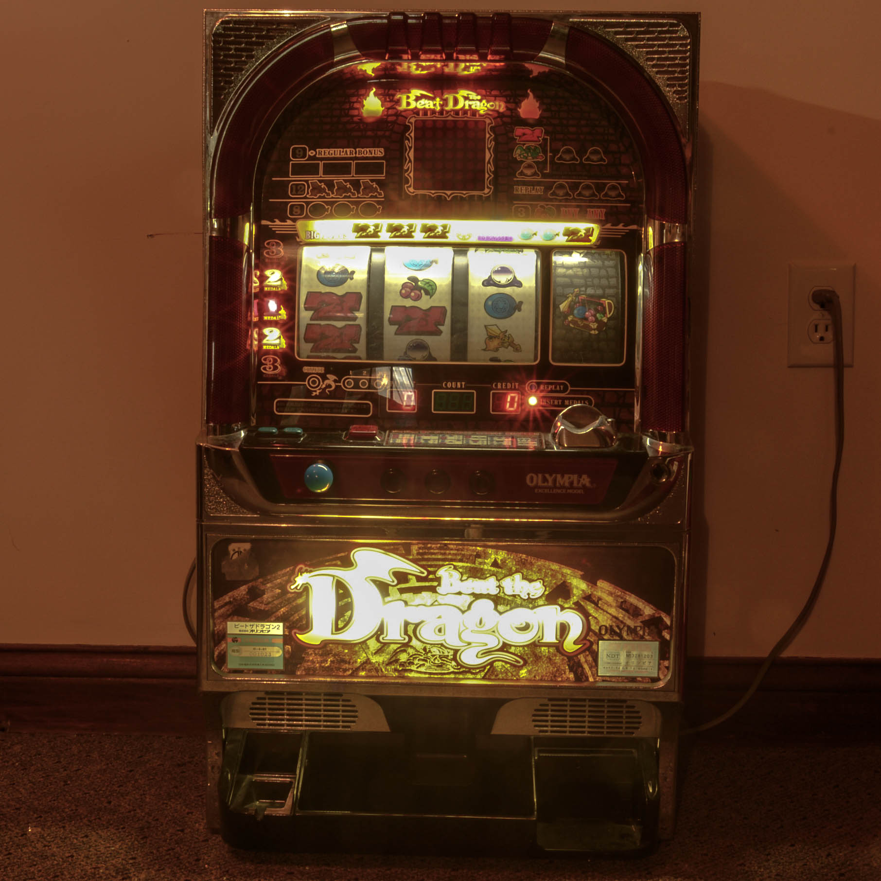 "Beat the Dragon" Vintage Slot Machine