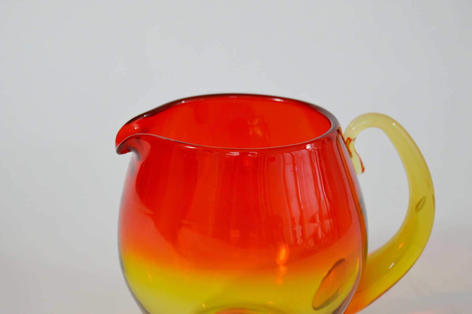 Mid Century Blenko Amberina Pitcher