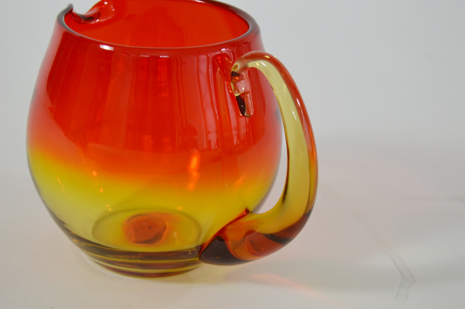 Mid Century Blenko Amberina Pitcher