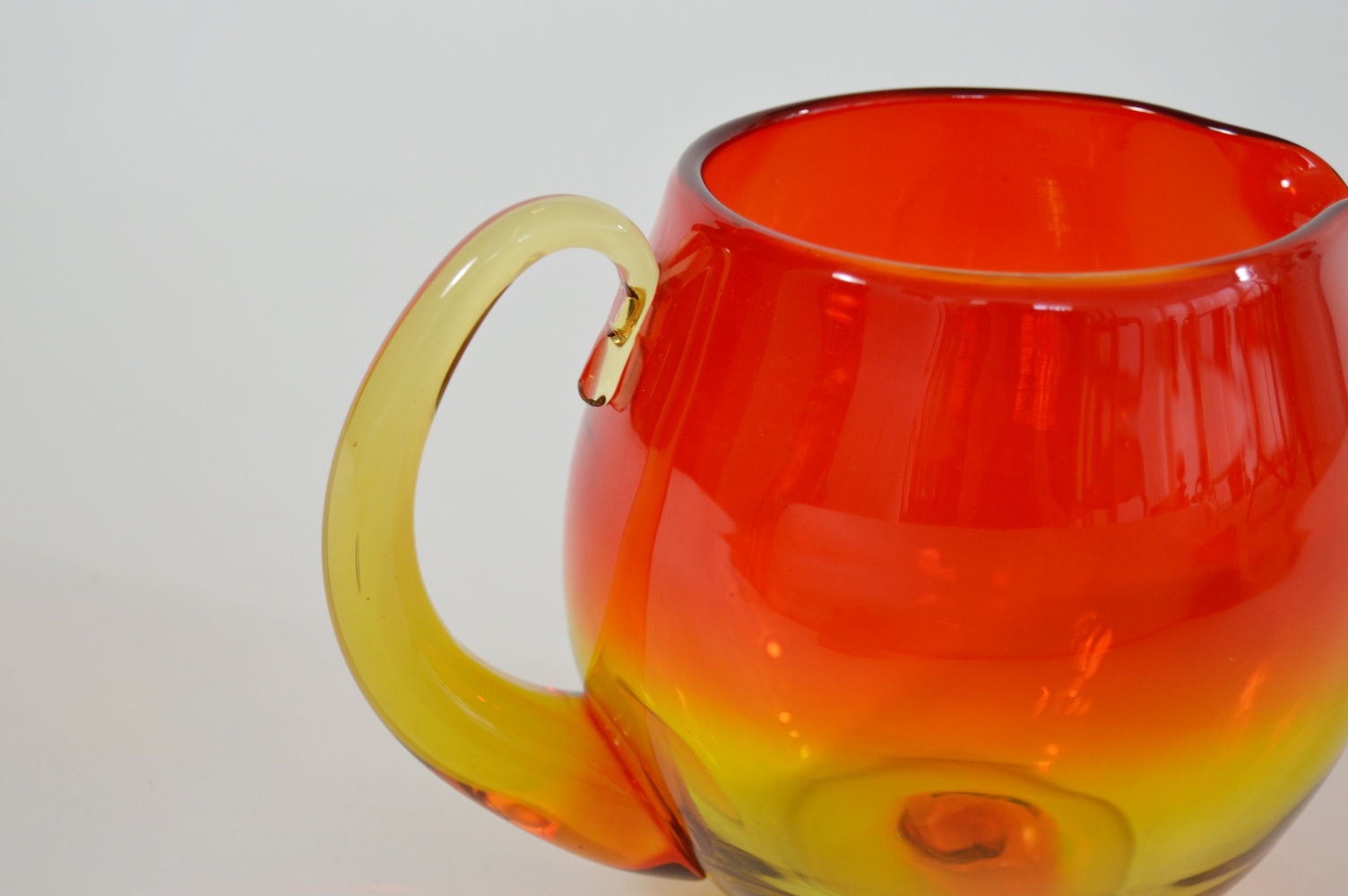 Mid Century Blenko Amberina Pitcher