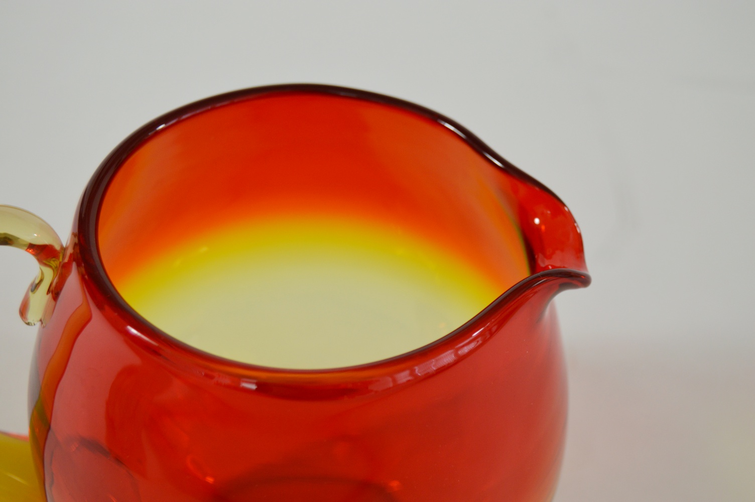 Mid Century Blenko Amberina Pitcher