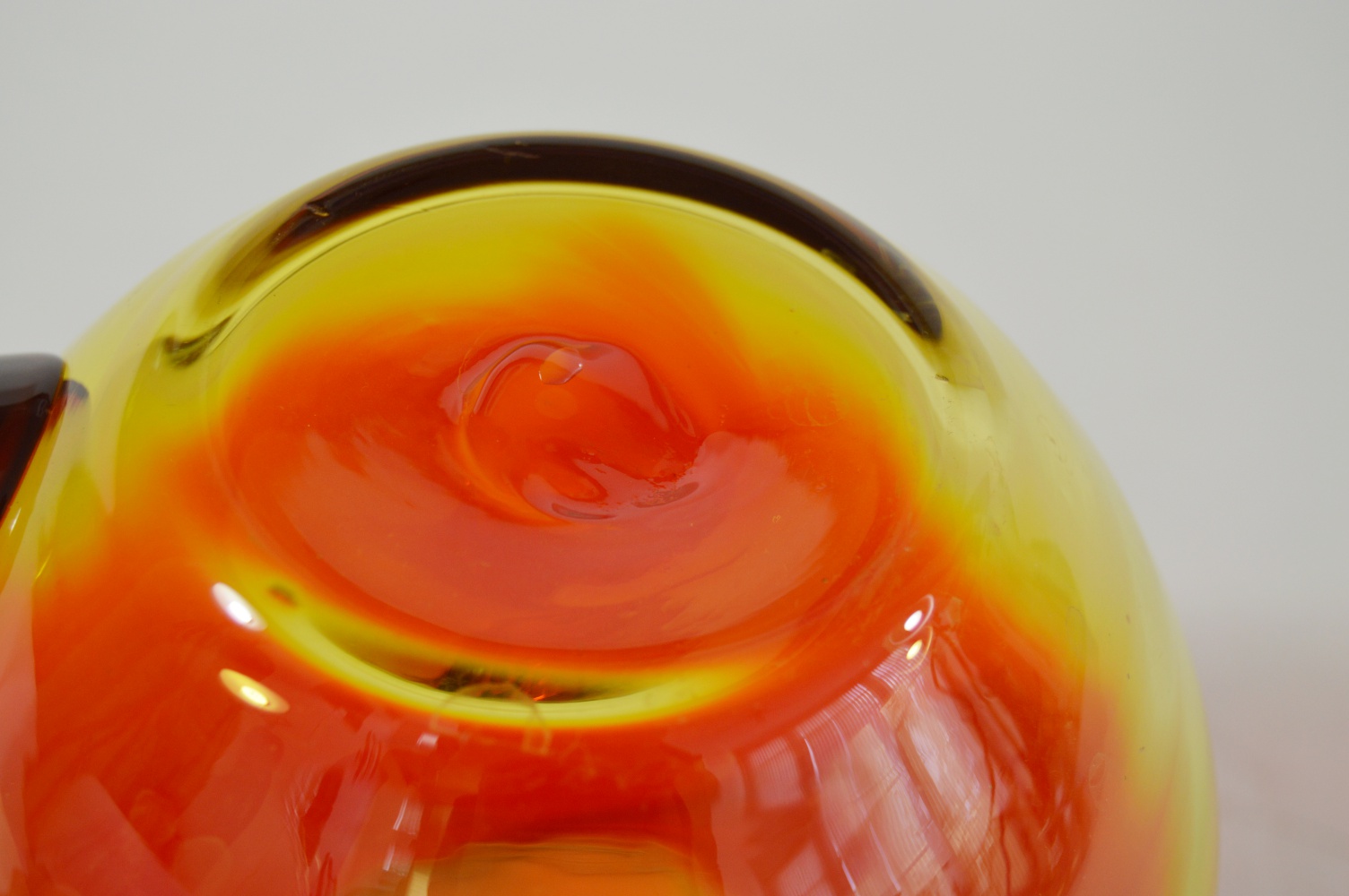 Mid Century Blenko Amberina Pitcher