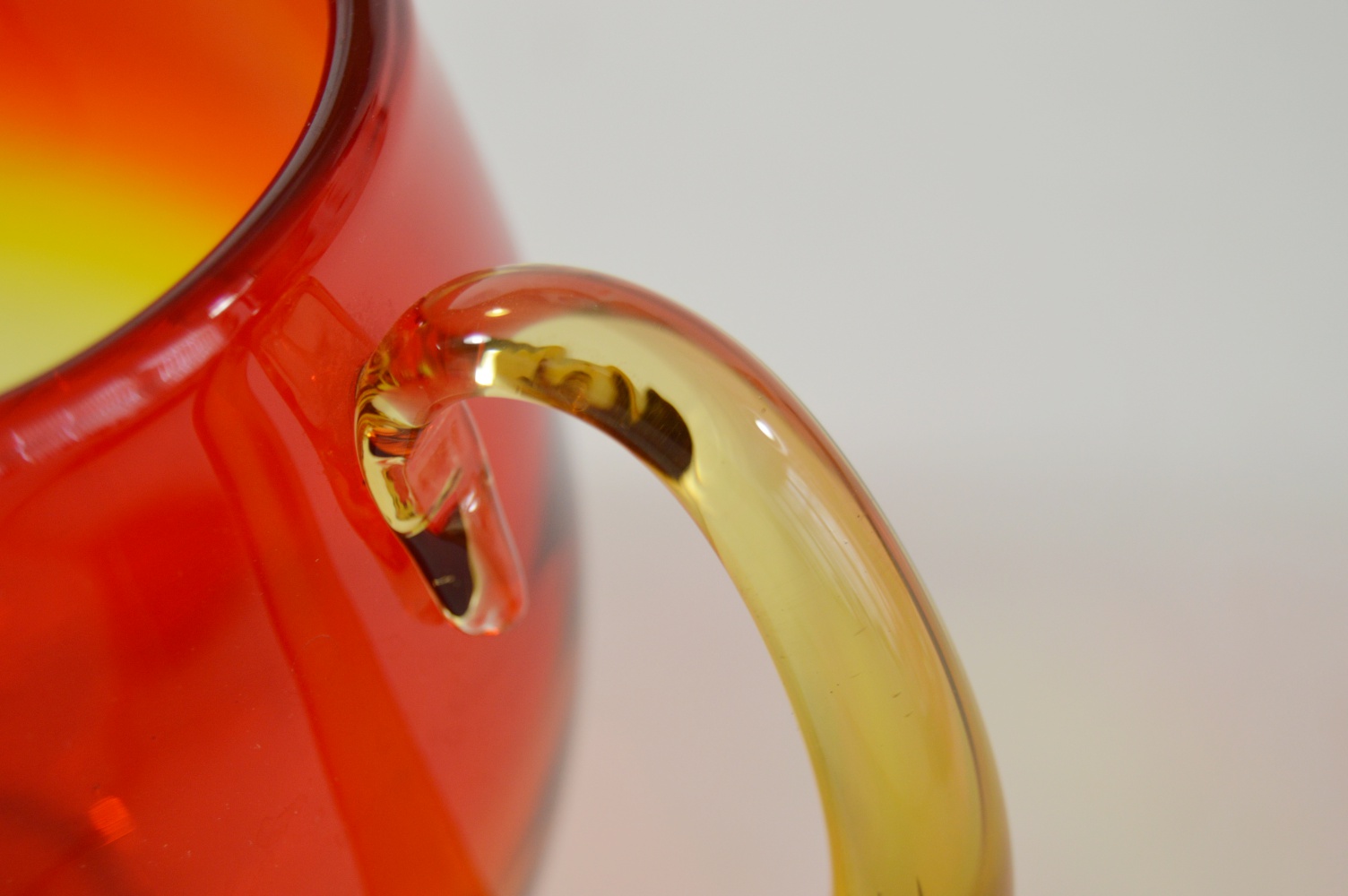 Mid Century Blenko Amberina Pitcher