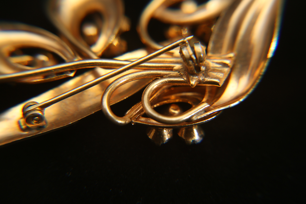 Vintage Retro Modern Brooch and Earring Set