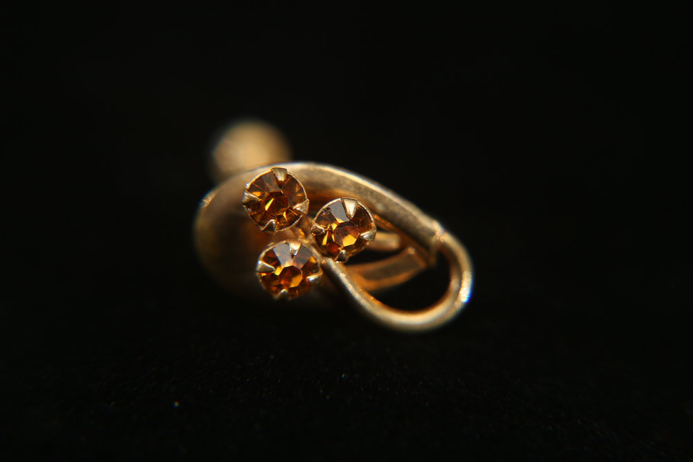 Vintage Retro Modern Brooch and Earring Set