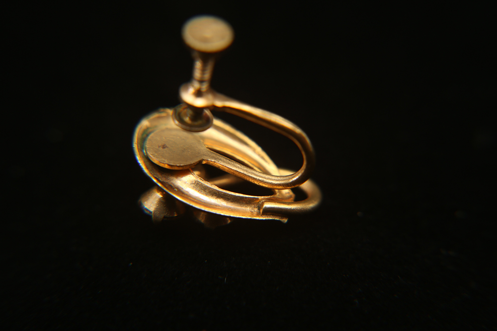 Vintage Retro Modern Brooch and Earring Set