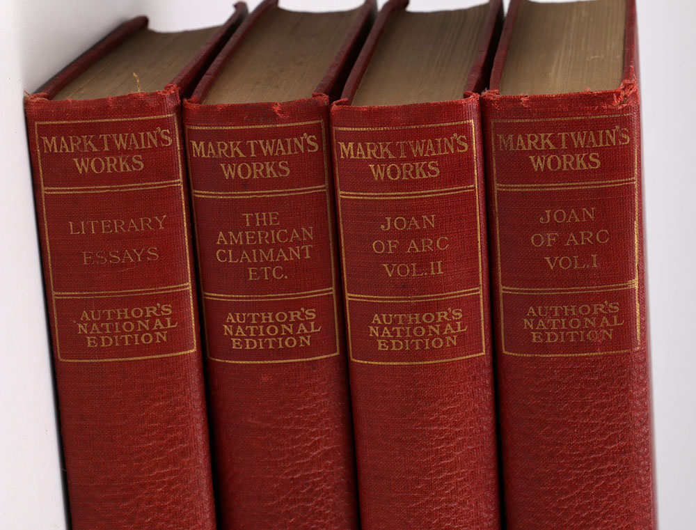 Collection of Antique Mark Twain Books