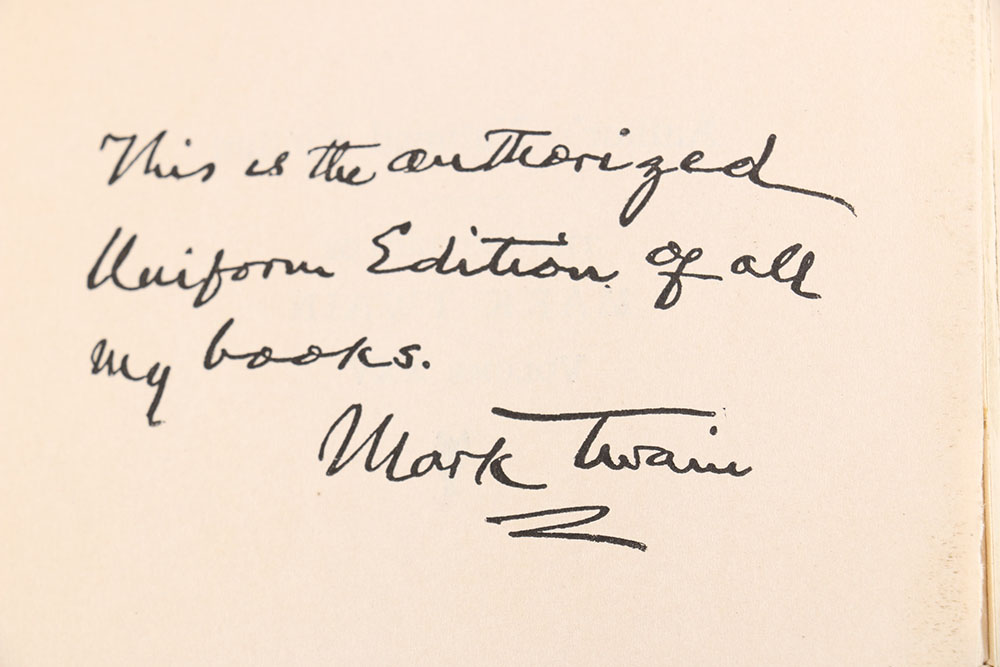 Collection of Antique Mark Twain Books