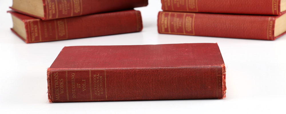 Collection of Antique Mark Twain Books