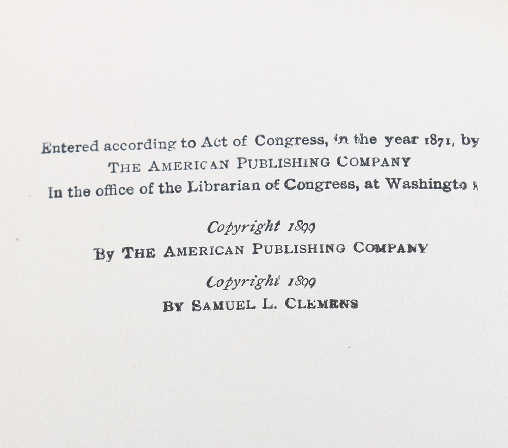 Collection of Antique Mark Twain Books