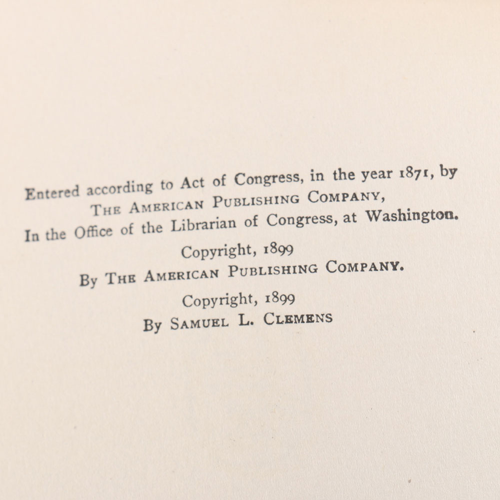 Collection of Antique Mark Twain Books