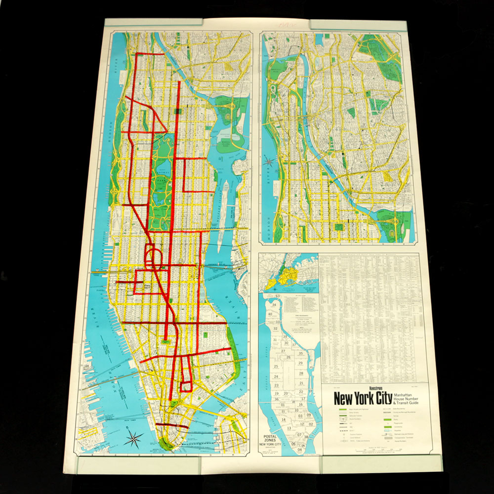 Vintage Hagstrom Map of Manhattan
