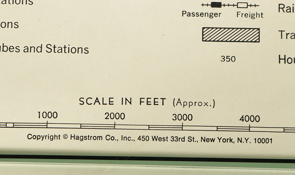 Vintage Hagstrom Map of Manhattan