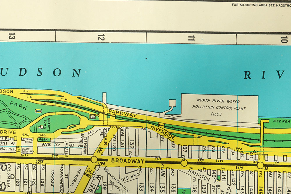 Vintage Hagstrom Map of Manhattan
