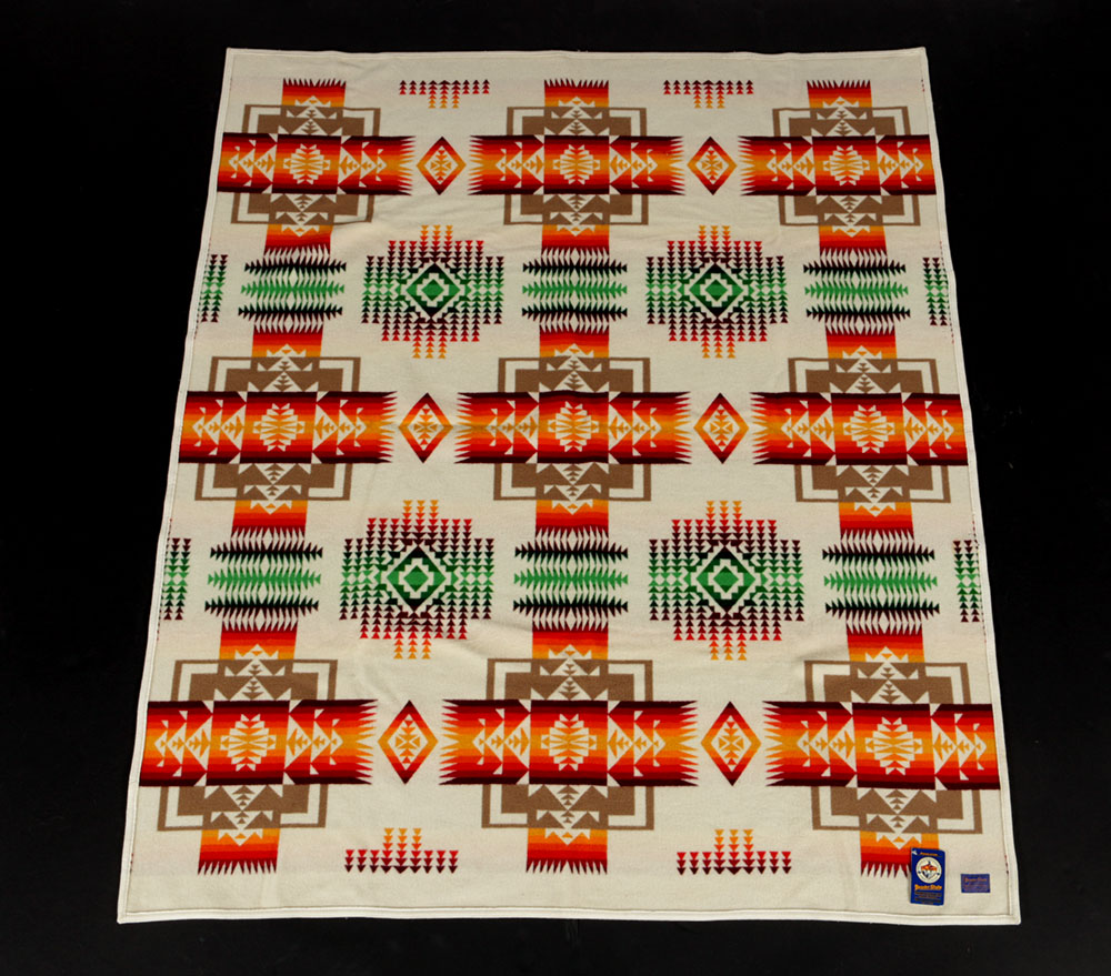 Pendleton Chief Joseph Collection Blanket and Leather Carrier