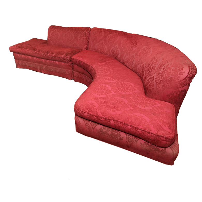 Vintage Hollywood Regency Sectional Sofa