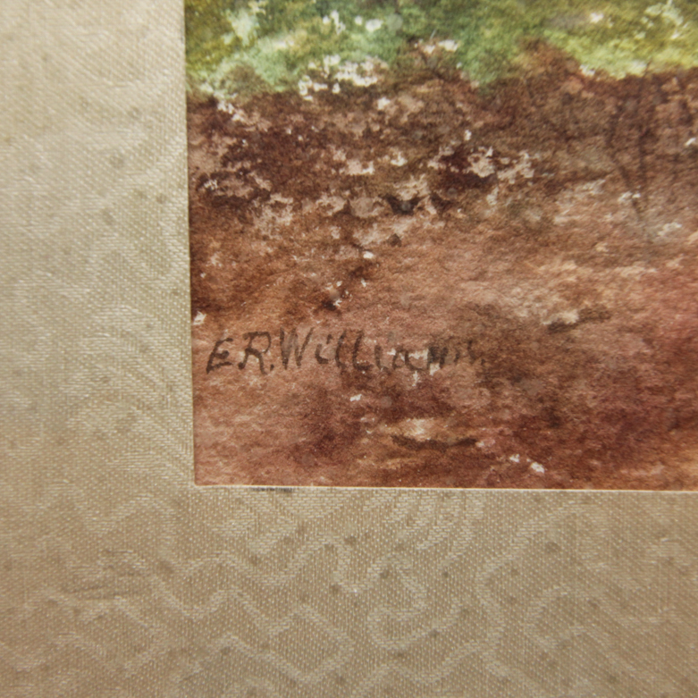 E.R. Williams Signed Watercolor on Paper