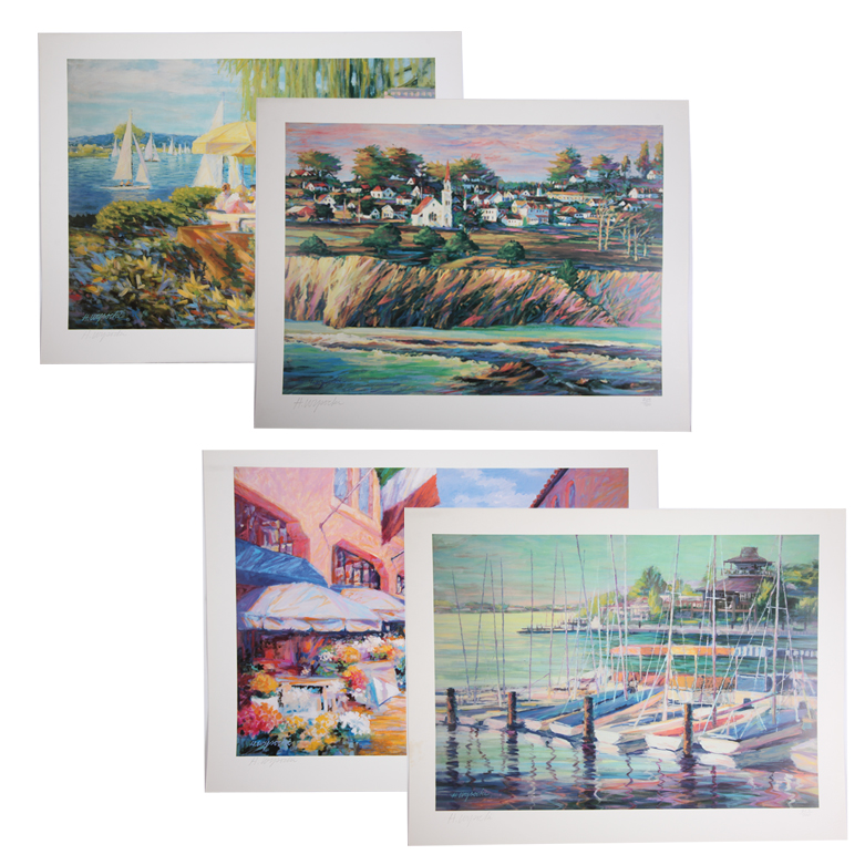 Collection of Harry Wysocki Signed Offset Lithograph Prints
