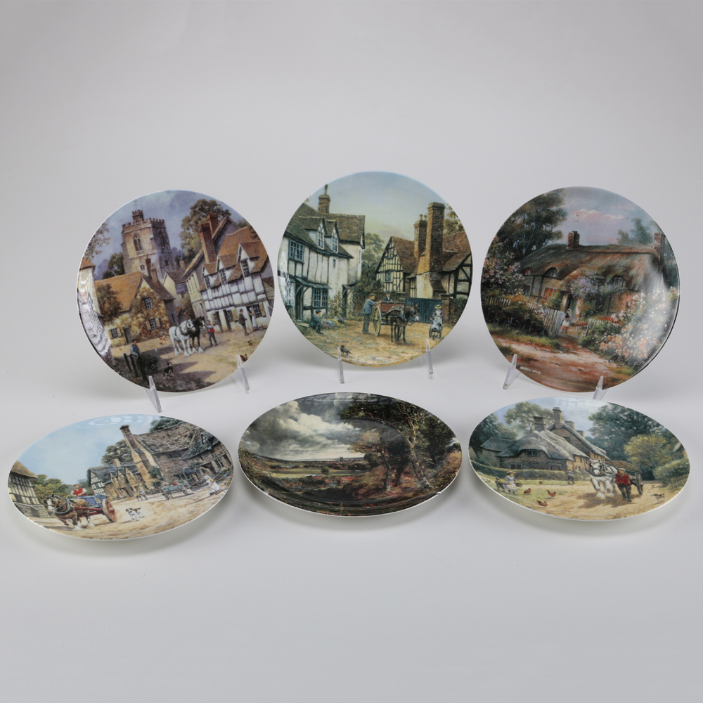 Collection of Wedgwood "The Charm of an English Village" Plates