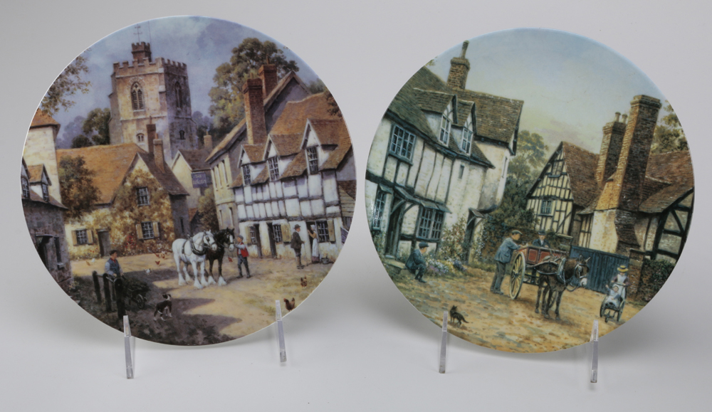 Collection of Wedgwood "The Charm of an English Village" Plates