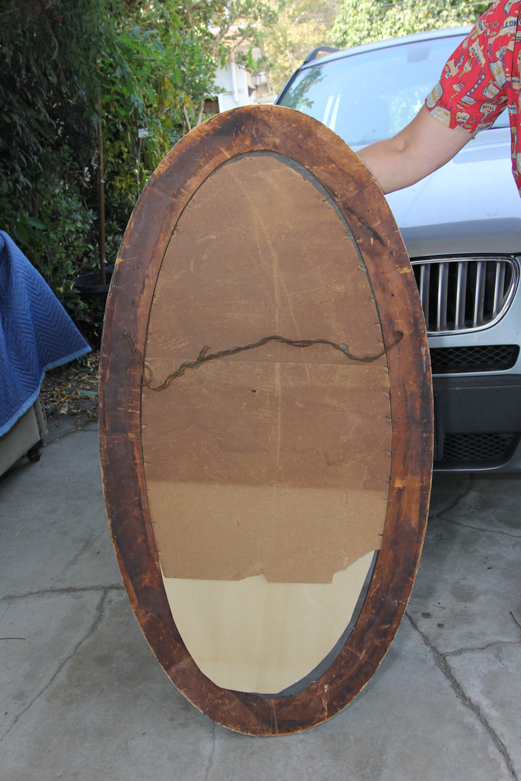 Vintage Wooden Wall Mirror