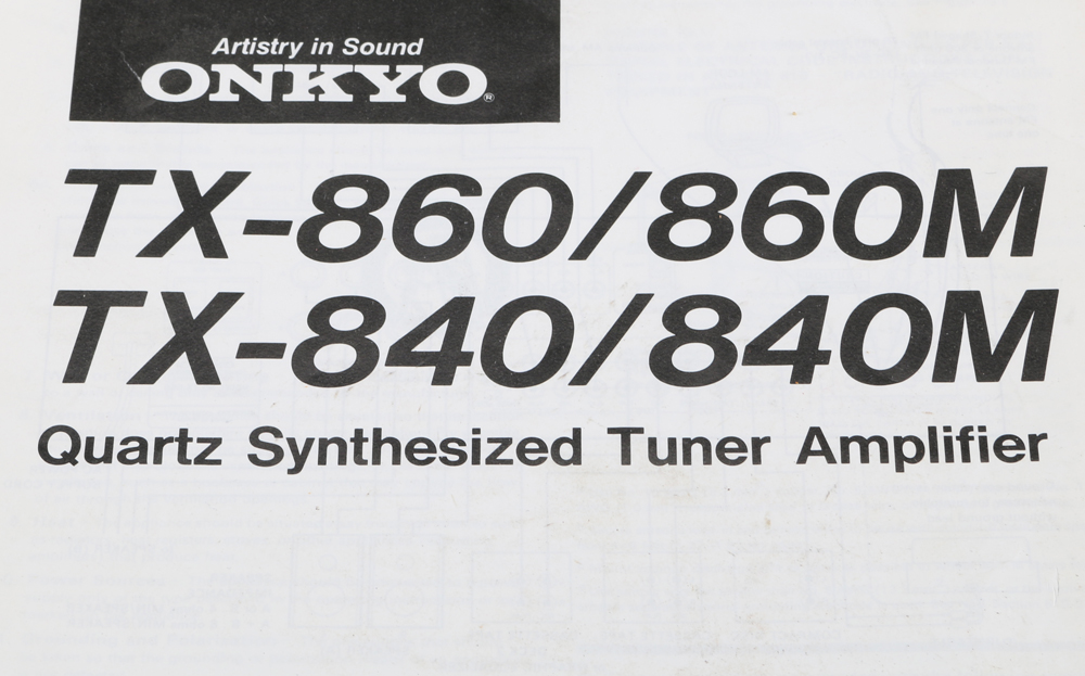 Onkyo Quartz Synthesized Tuner Power Amplifier