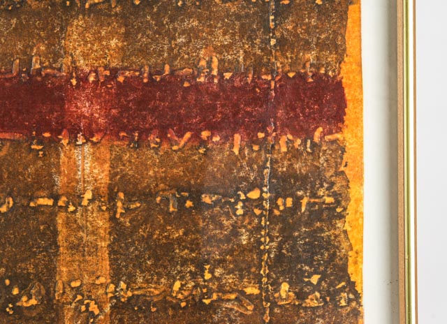 Hideo Hagiwara Signed Japanese Block Print "A Man In Armor"