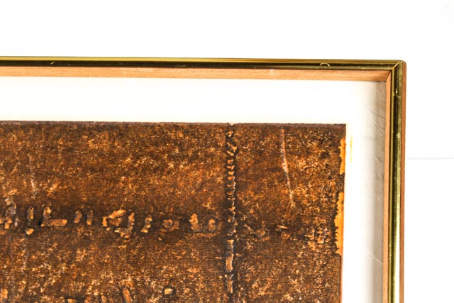 Hideo Hagiwara Signed Japanese Block Print "A Man In Armor"