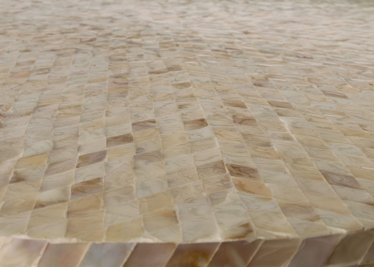 Pier 1 Imports Mother of Pearl Round Coffee Table