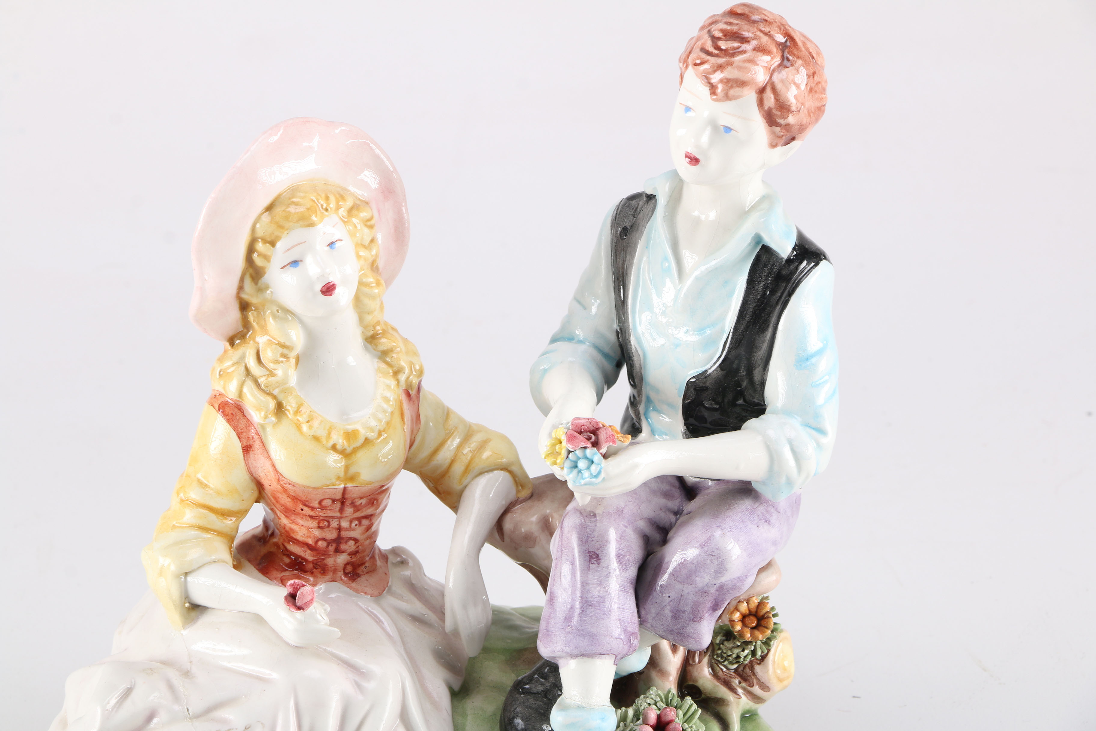 Capodimonte Figure Group of a Courting Couple