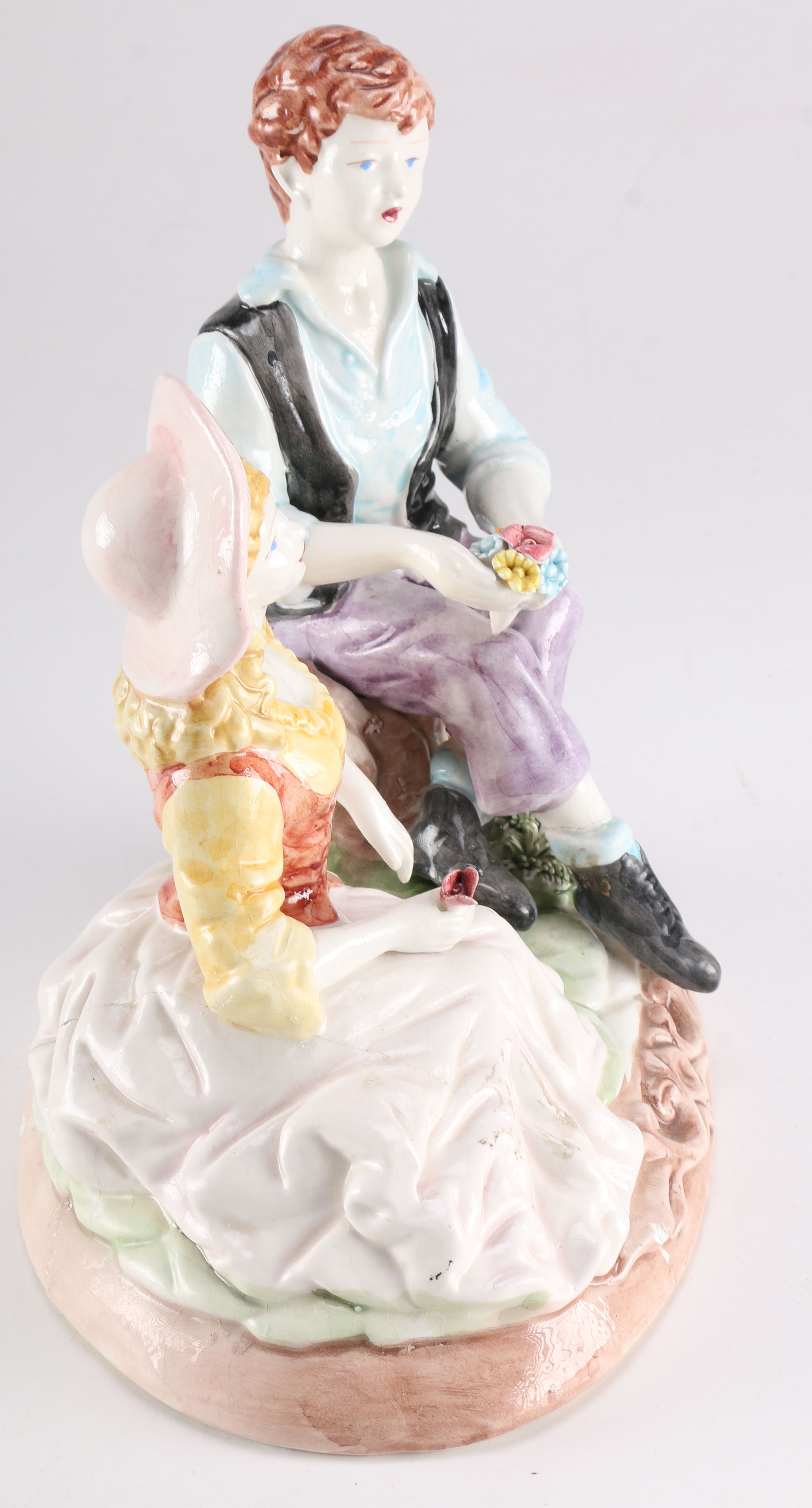 Capodimonte Figure Group of a Courting Couple