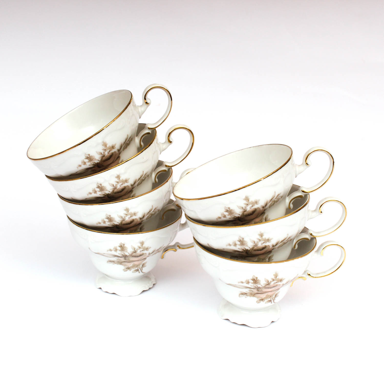 Johann Haviland "Sepia Rose" China Set for Eight