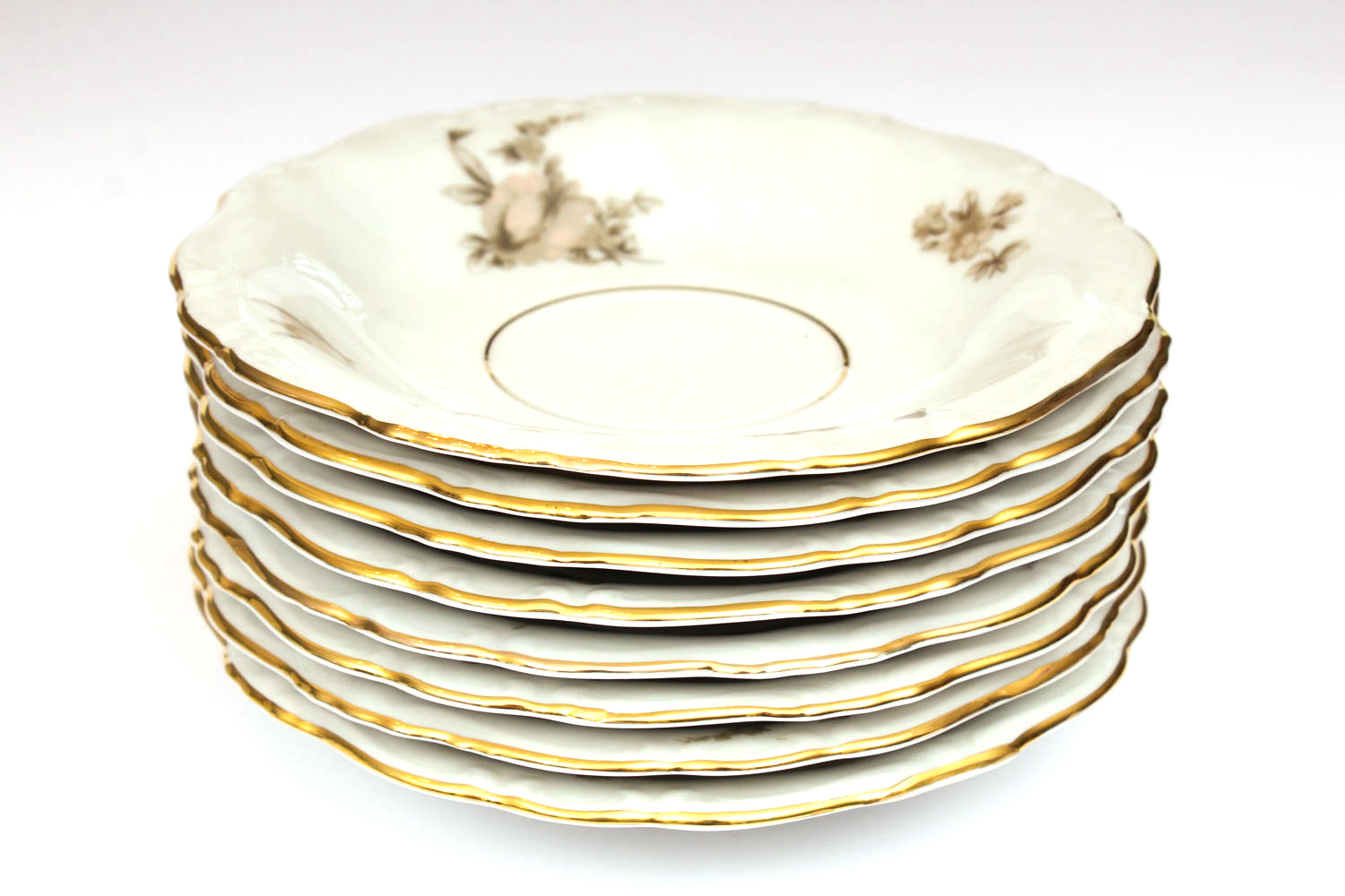 Johann Haviland "Sepia Rose" China Set for Eight