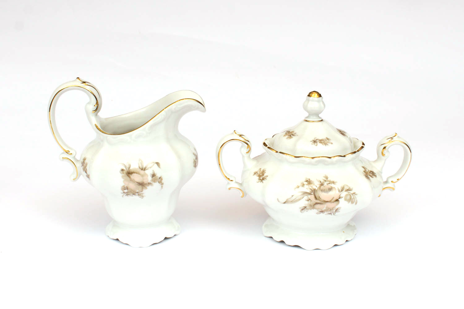 Johann Haviland "Sepia Rose" China Set for Eight