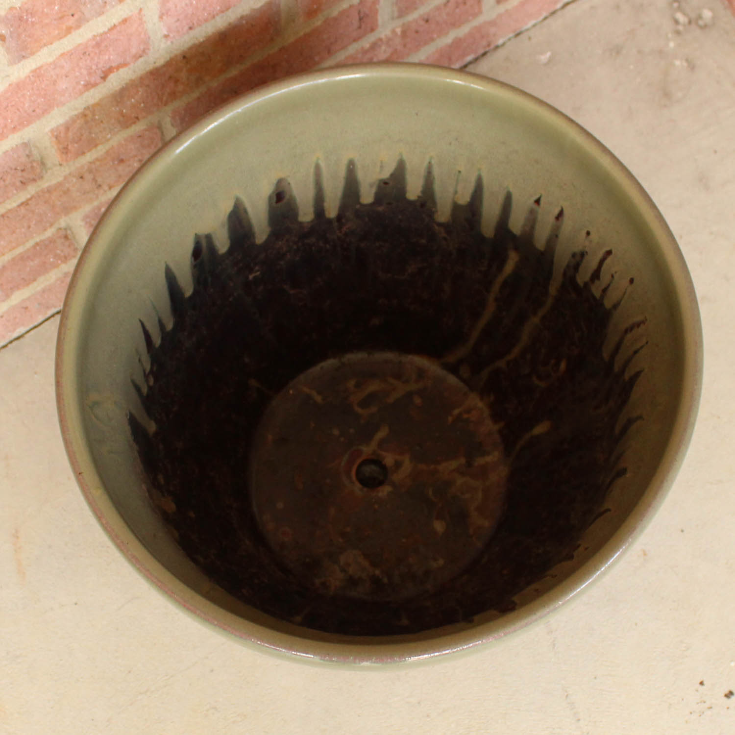 Large Hand Painted Ceramic Planter