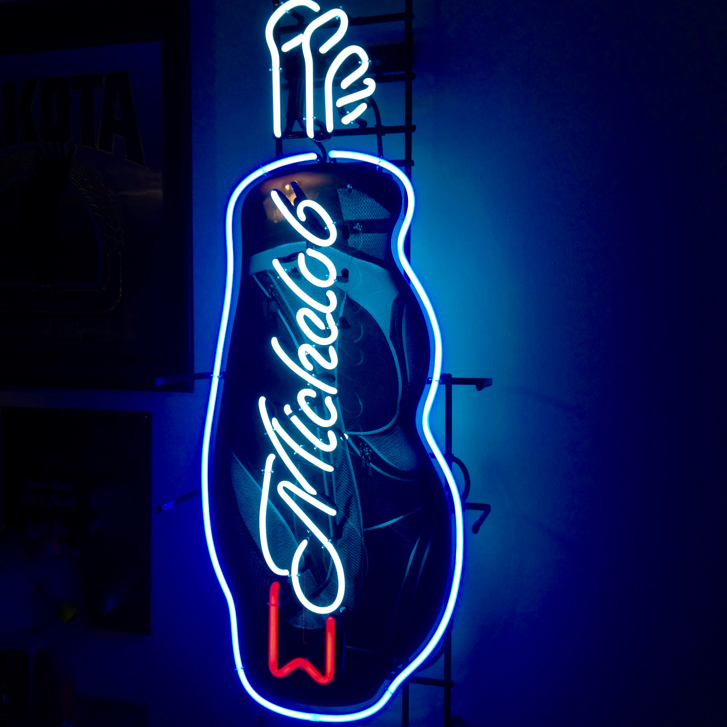 Large Michelob Golf Bag Neon Sign